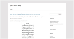 Desktop Screenshot of jazzmusicblog.net